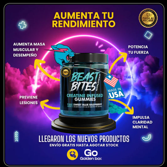 "Beast Bites: La Creatina en Gomitas Que Transforma Tu Rendimiento – ¡Sin Polvos, Sin Excusas, Solo Resultados!"